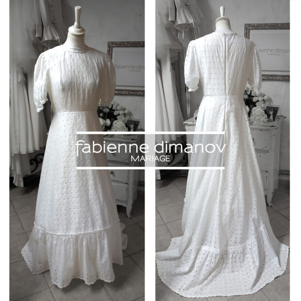 ROBE DE MARIÉE VINTAGE APRÈS RELOOKING