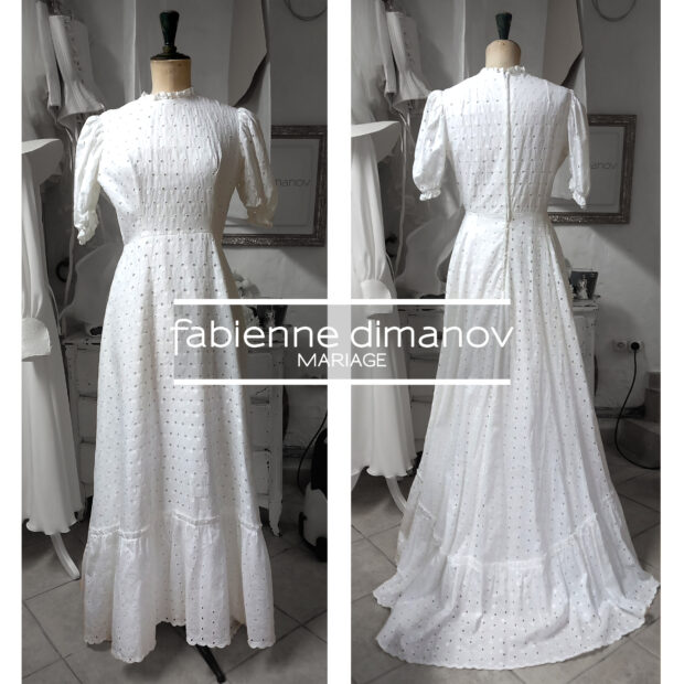 ROBE DE MARIÉE VINTAGE AVANT RELOOKING